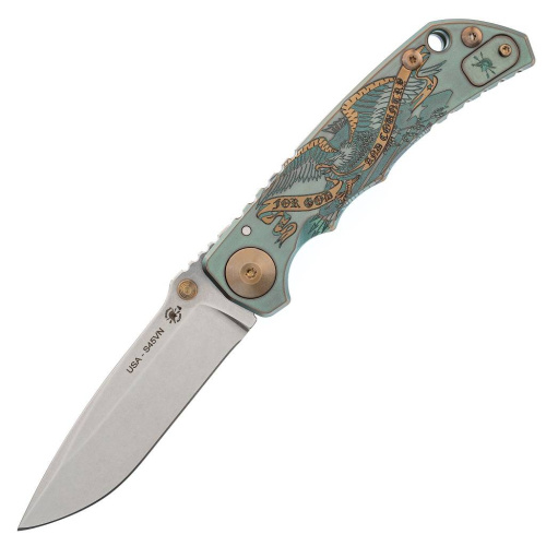 Складной нож Spartan Blades Harsey Folder God & Country фото 3