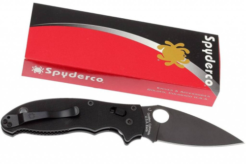 Складной нож Spyderco Manix 2 Black - 101GPBBK2 фото 13