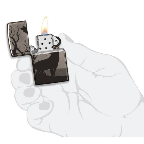 499 ZIPPO Зажигалка ZIPPO Classic с покрытием Black Ice фото 9