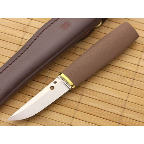 236 Spyderco Нож с фиксированным клинком Puukko -FB28GBNP фото 4