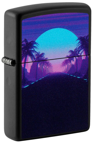 499 ZIPPO  ZIPPO Sunset Blackпокрытием Black Light