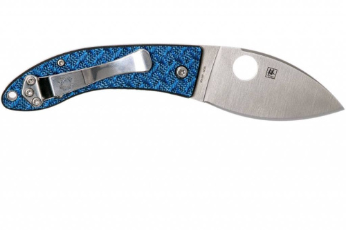 Складной нож Spyderco Lil' Lum Blue Nishijin - 205GFBLP фото 12