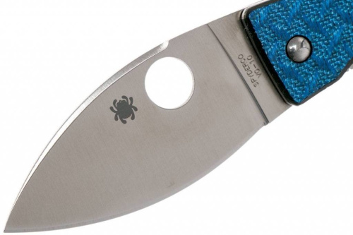 Складной нож Spyderco Lil' Lum Blue Nishijin - 205GFBLP фото 10